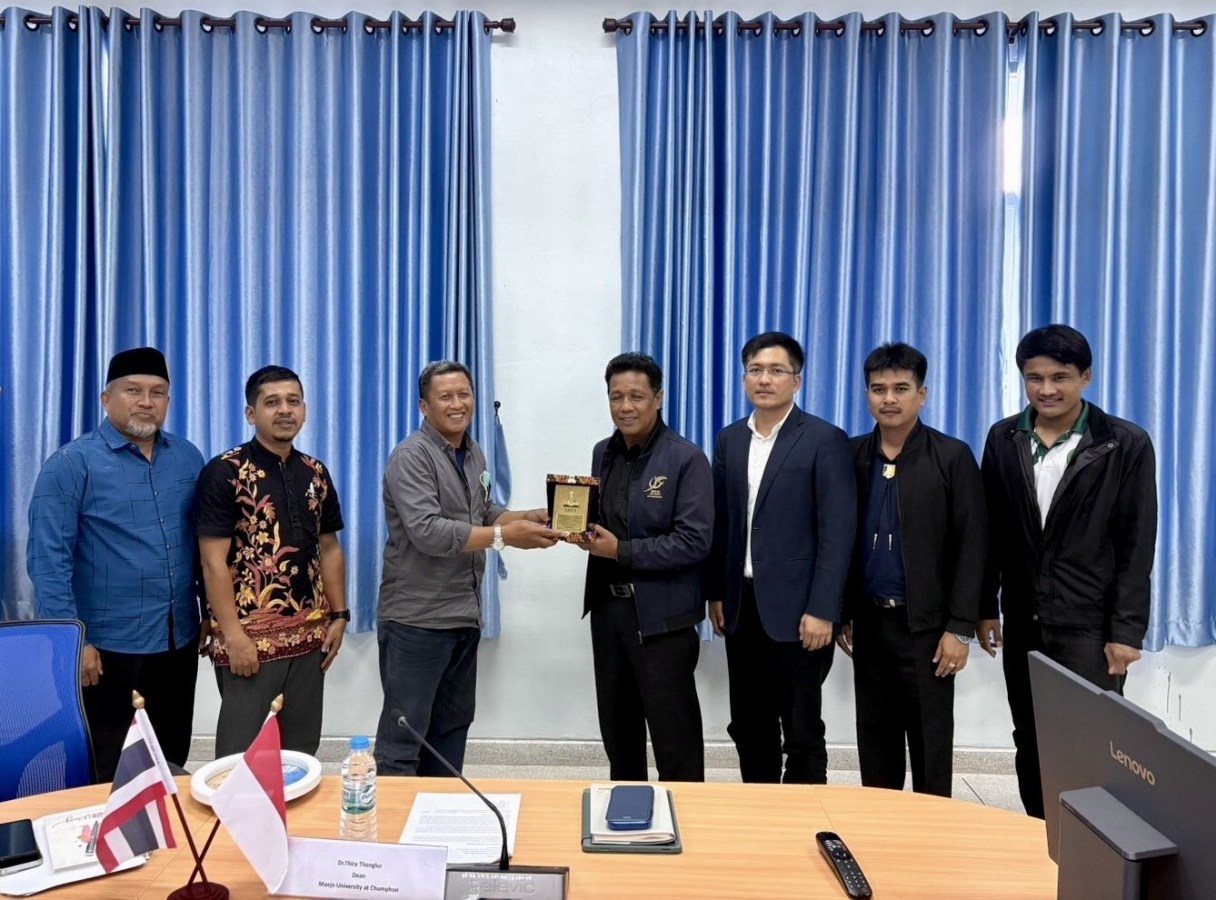 ม.แม่โจ้-ชุมพร ต้อนรับผู้แทนจาก Universitas Islam Negeri Kiai Haji Achmad Siddiq Jember สาธารณรัฐอินโดนีเซีย กระชับความร่วมมือทางวิชาการระหว่างประเทศ