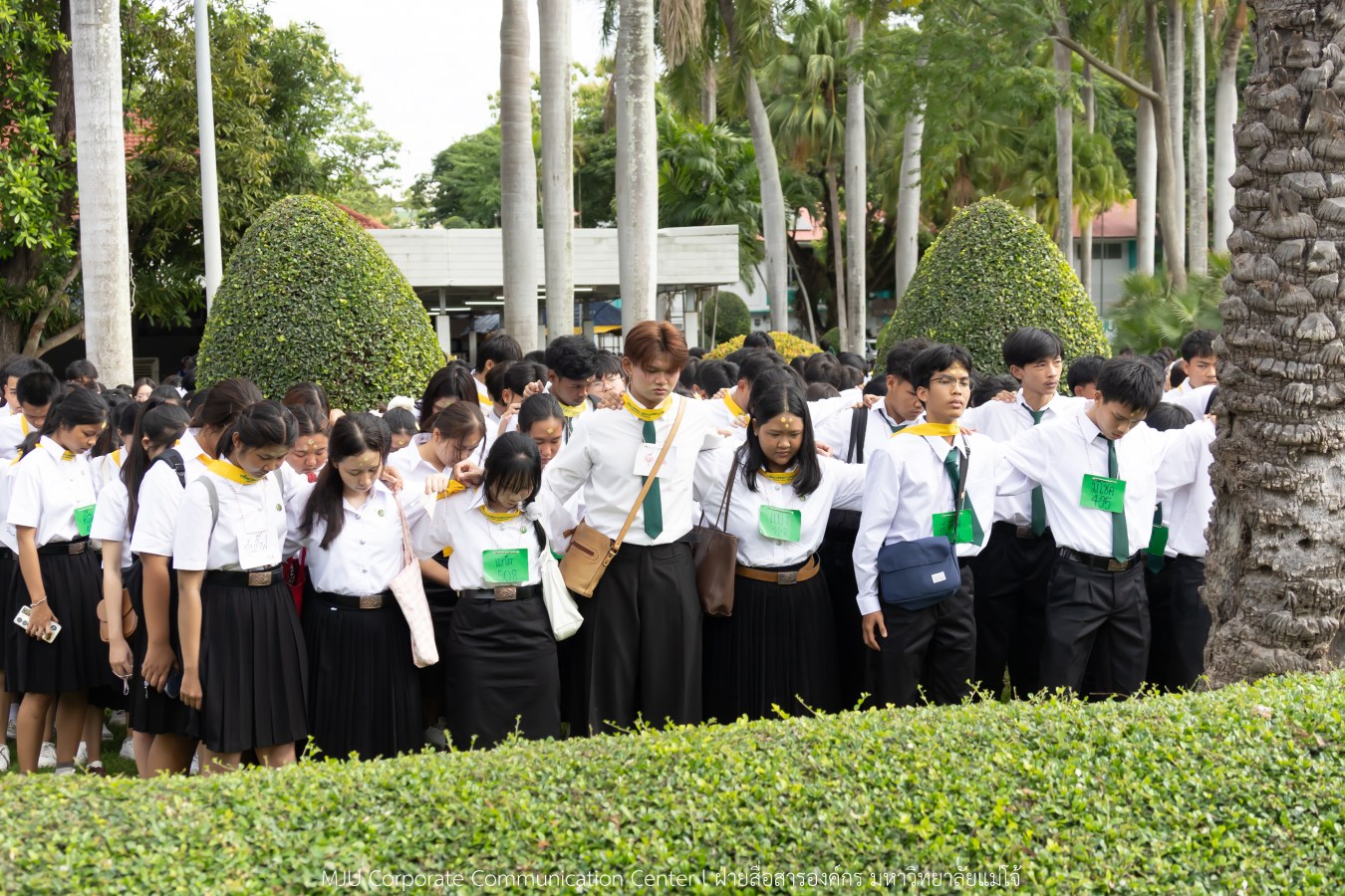 ม.แม่โจ้ เจิมหน้า-ผูกข้อมือ รับขวัญน้องใหม่ลูกแม่โจ้รุ่น 91