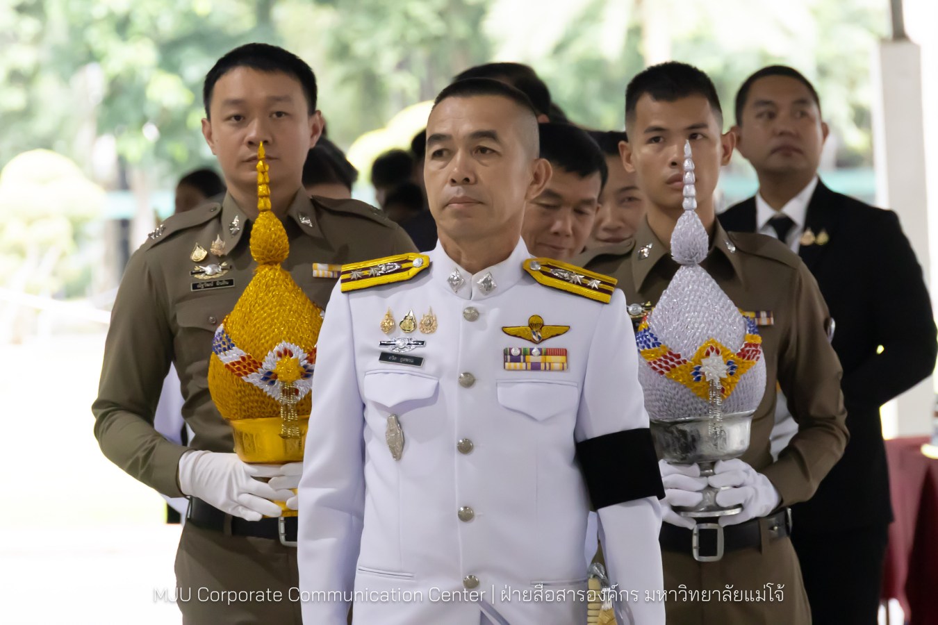 เนื่องในโอกาสวันเฉลิมพระชนมพรรษาพระบาทสมเด็จพระเจ้าอยู่หัว มหาวิทยาลัยแม่โจ้ จัดพิธีถวายพระพรชัยมงคล