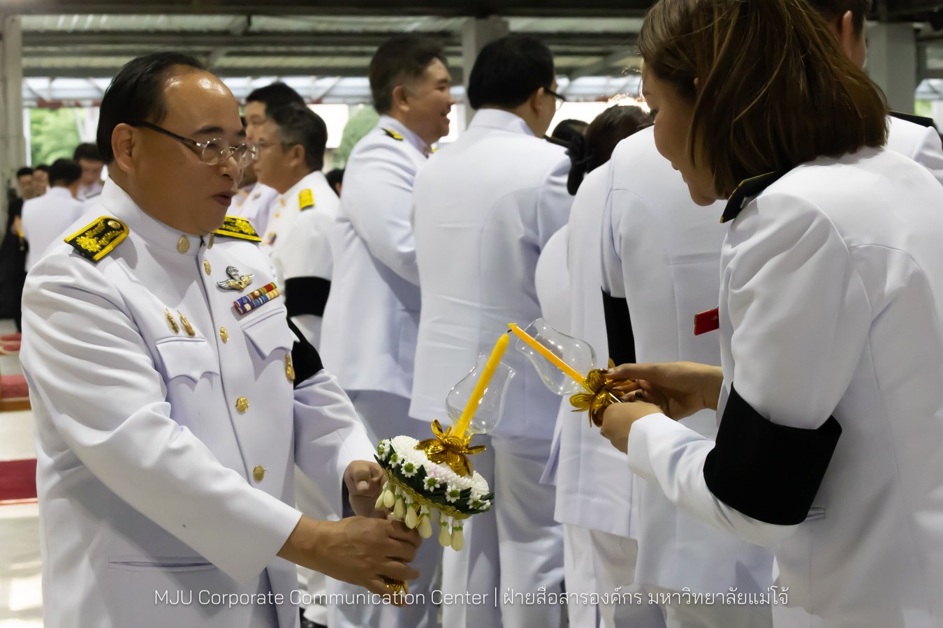 เนื่องในโอกาสวันเฉลิมพระชนมพรรษาพระบาทสมเด็จพระเจ้าอยู่หัว มหาวิทยาลัยแม่โจ้ จัดพิธีถวายพระพรชัยมงคล