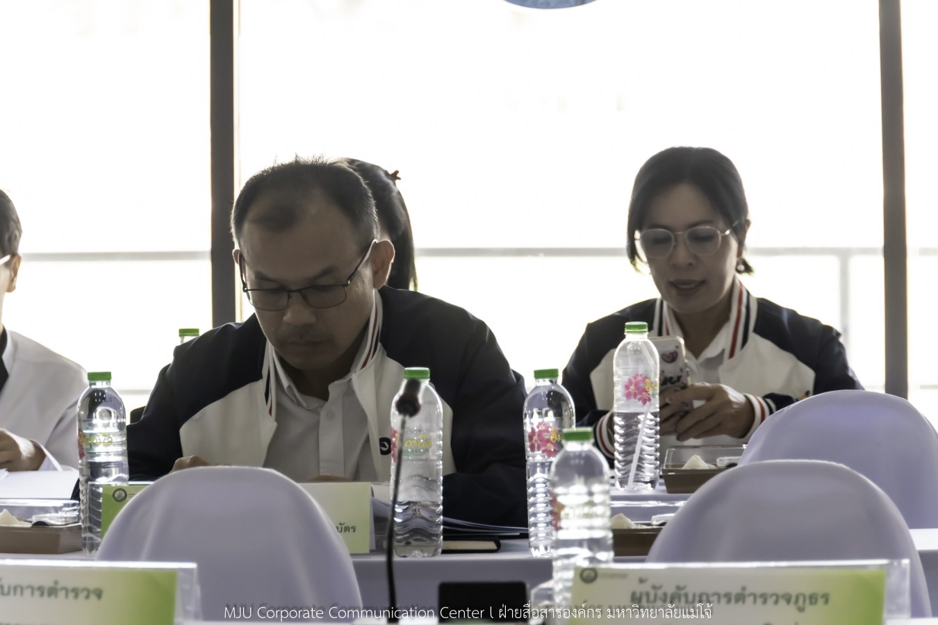 กองพระราชพิธี สำนักงานฝ่ายเสนาธิการในพระองค์ สำนักพระราชวัง จังหวัดเชียงใหม่ และมหาวิทยาลัยแม่โจ้ ประชุมเตรียมความพร้อมการรับเสด็จในพิธีพระราชทานปริญญาบัตรมหาวิทยาลัยแม่โจ้ ประจำปีการศึกษา 2567-2568 (ครั้งที่ 48)