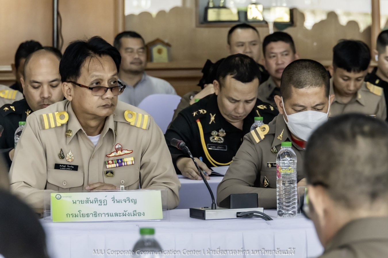 กองพระราชพิธี สำนักงานฝ่ายเสนาธิการในพระองค์ สำนักพระราชวัง จังหวัดเชียงใหม่ และมหาวิทยาลัยแม่โจ้ ประชุมเตรียมความพร้อมการรับเสด็จในพิธีพระราชทานปริญญาบัตรมหาวิทยาลัยแม่โจ้ ประจำปีการศึกษา 2567-2568 (ครั้งที่ 48)