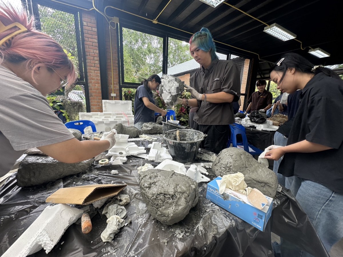 คณะสถาปัตย์ฯ ม.แม่โจ้  อบรมเชิงปฏิบัติการ นวัตกรรมหินเทียมรักษ์โลก