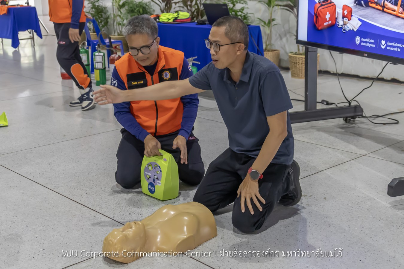 สนม.ม.แม่โจ้ ซ้อมแผนอพยพดับเพลิง แผ่นดินไหว และภัยพิบัติ พร้อมรองรับสถานการณ์ฉุกเฉิน