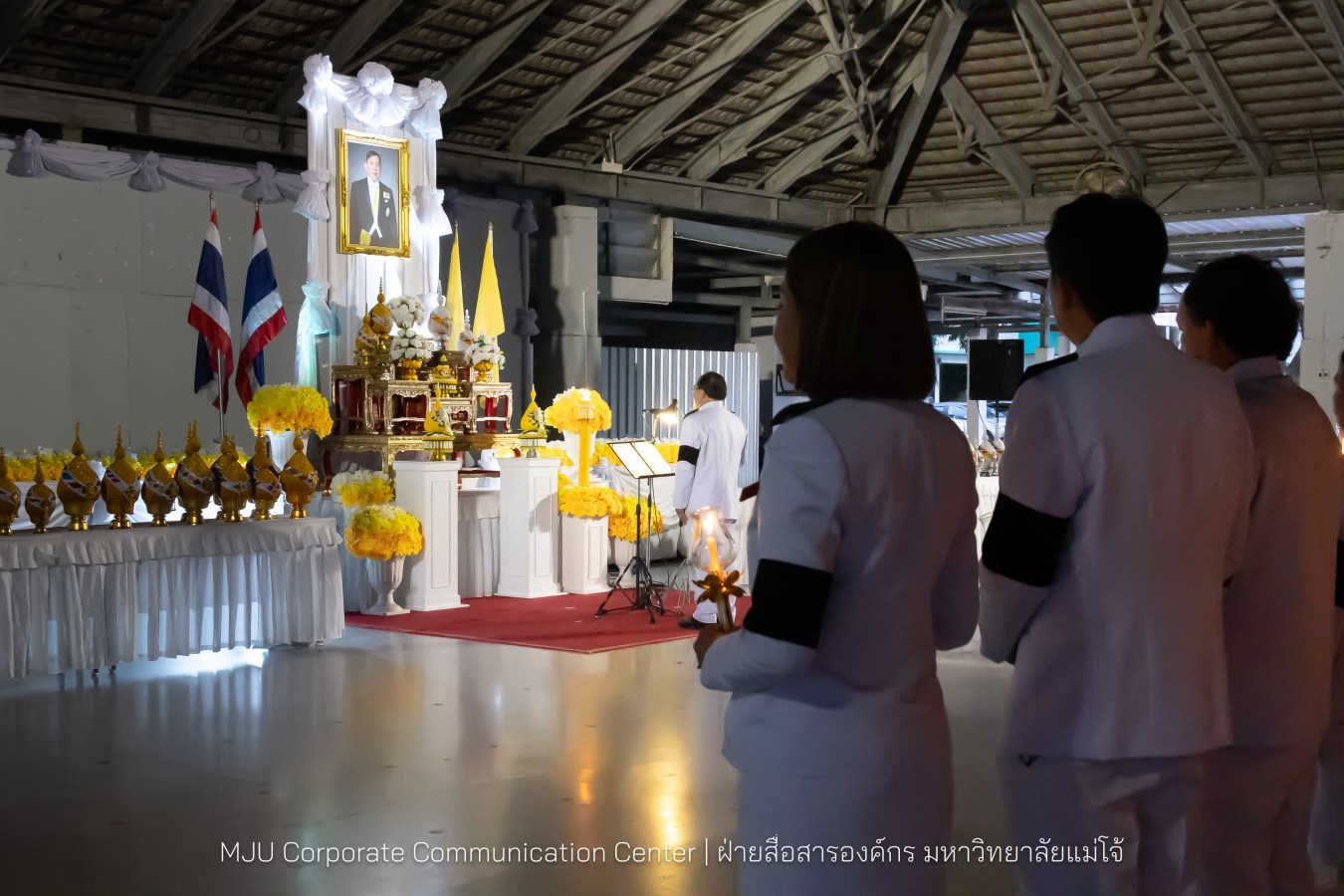 เนื่องในโอกาสวันเฉลิมพระชนมพรรษาพระบาทสมเด็จพระเจ้าอยู่หัว มหาวิทยาลัยแม่โจ้ จัดพิธีถวายพระพรชัยมงคล