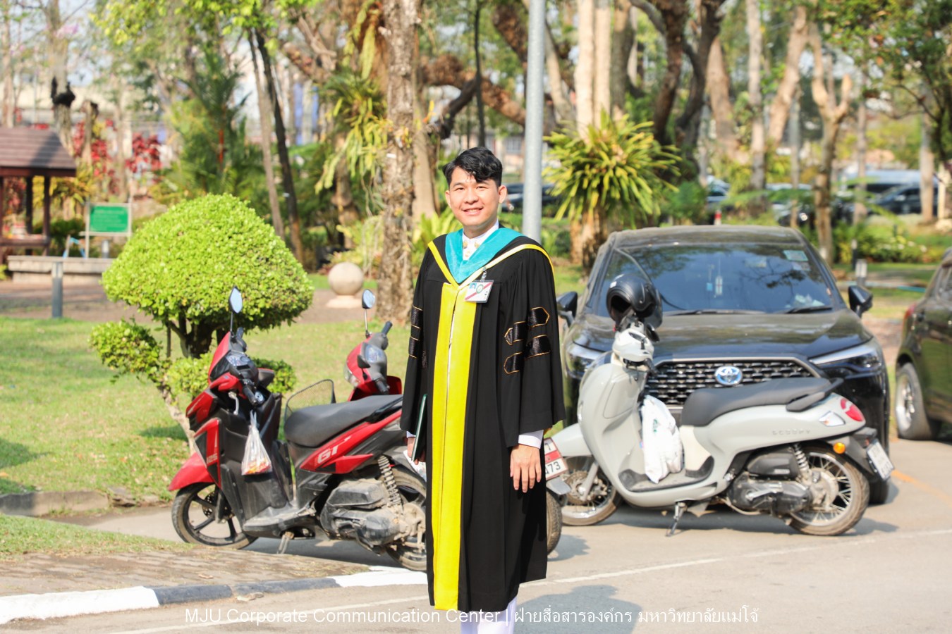 บรรยากาศ พิธีพระราชทานปริญญาบัตร มหาวิทยาลัยแม่โจ้ ประจำปีการศึกษา2567-2568 ครั้งที่ 48  ในวันที่ 19 กุมภาพันธ์ พ.ศ.2569 ณ ศูนย์กีฬาเฉลิมพระเกียรติ มหาวิทยาลัยแม่โจ้