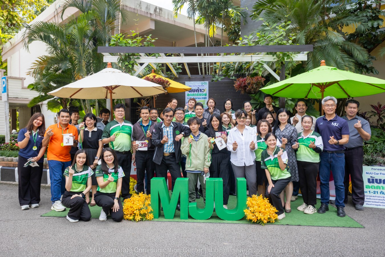 MJU Car Free Day 2026 ชาวแม่โจ้เดิน 14 ล้านก้าว ลดการใช้น้ำมัน ลดก๊าซเรือนกระจก 1.96 tCO2e