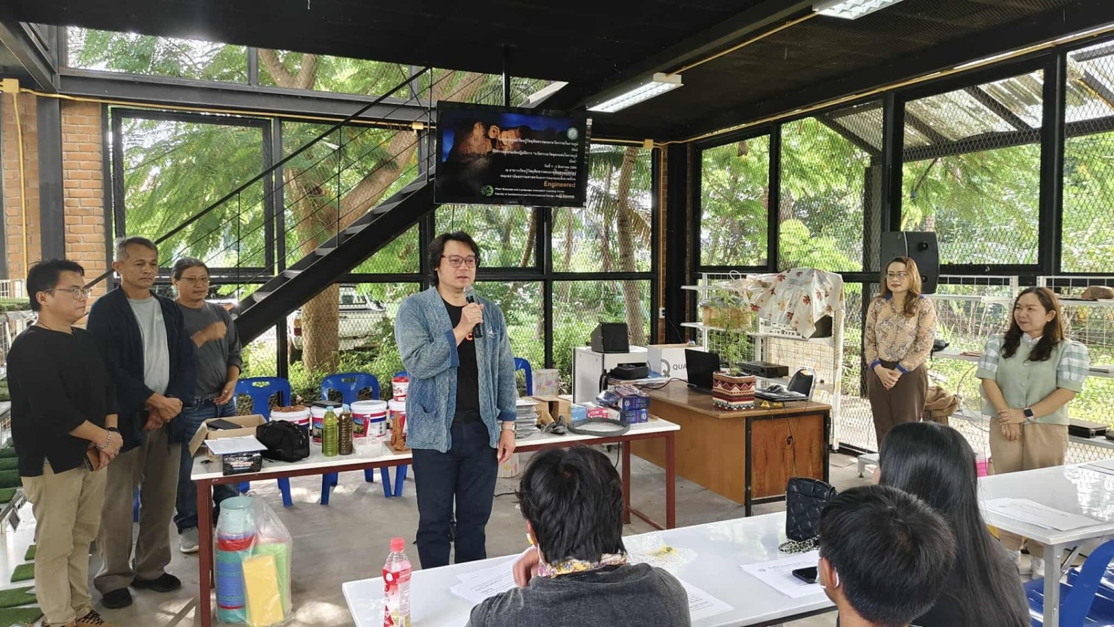 คณะสถาปัตย์ฯ ม.แม่โจ้  อบรมเชิงปฏิบัติการ นวัตกรรมหินเทียมรักษ์โลก