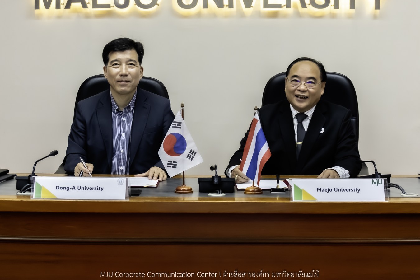 ม.แม่โจ้ ลงนามบันทึกความเข้าใจ กับ Dong-A University ประเทศเกาหลีใต้    ความร่วมมือทางวิชาการและการพัฒนาศักยภาพในด้านต่างๆ ร่วมกันระหว่างสองสถาบัน