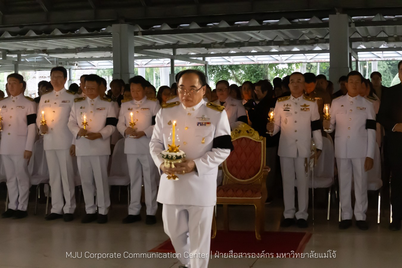 เนื่องในโอกาสวันเฉลิมพระชนมพรรษาพระบาทสมเด็จพระเจ้าอยู่หัว มหาวิทยาลัยแม่โจ้ จัดพิธีถวายพระพรชัยมงคล