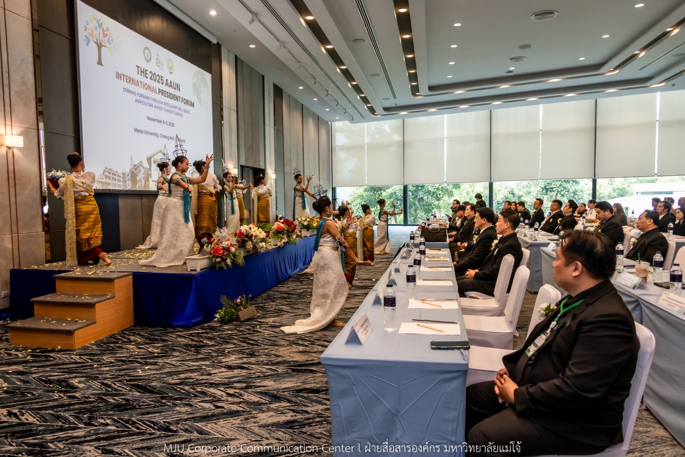 ว.นานาชาติ ม.แม่โจ้ สัมมนาวิชาการระนานาชาติ THE 2025 AAUN INTERNATIONAL PRESIDENT FORUM STIRRING FORWARD THROUGH INTELLIGENT WELL-BEING AGRICULTURE AMIDST CLIMATE CHANGE