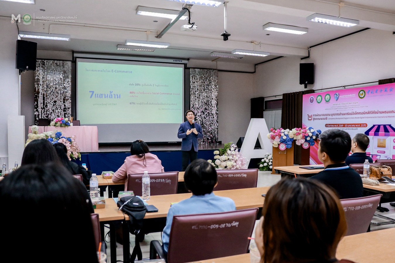 คณะศิลปศาสตร์ ม.แม่โจ้ จัดโครงการผลิตบัณฑิตพันธุ์ใหม่ฯ พัฒนาสมรรถนะด้านพาณิชย์อิเล็กทรอนิกส์ดิจิทัลข้ามพรมแดน สู่ตลาดนานาชาติ