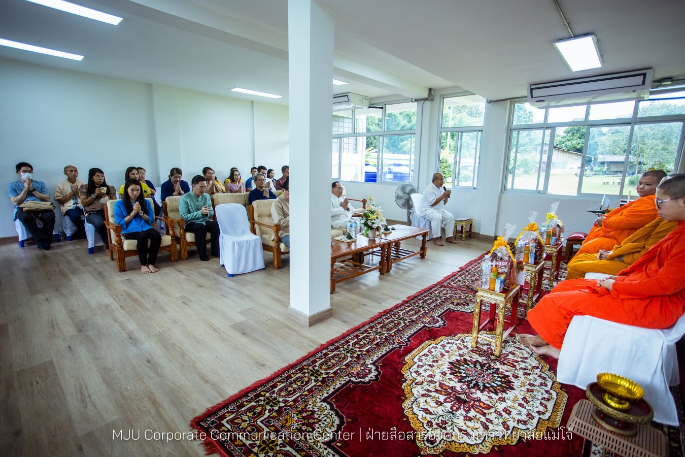 ม.แม่โจ้ ทำบุญอาคารเรียนรวมและปฏิบัติการคณะสัตวแพทยศาสตร์