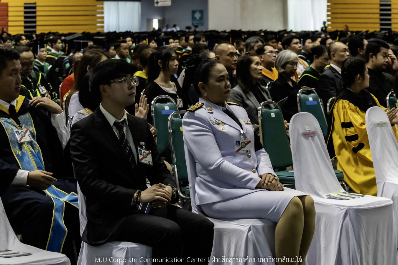 บรรยากาศ พิธีพระราชทานปริญญาบัตร มหาวิทยาลัยแม่โจ้ ประจำปีการศึกษา2567-2568 ครั้งที่ 48  ในวันที่ 19 กุมภาพันธ์ พ.ศ.2569 ณ ศูนย์กีฬาเฉลิมพระเกียรติ มหาวิทยาลัยแม่โจ้