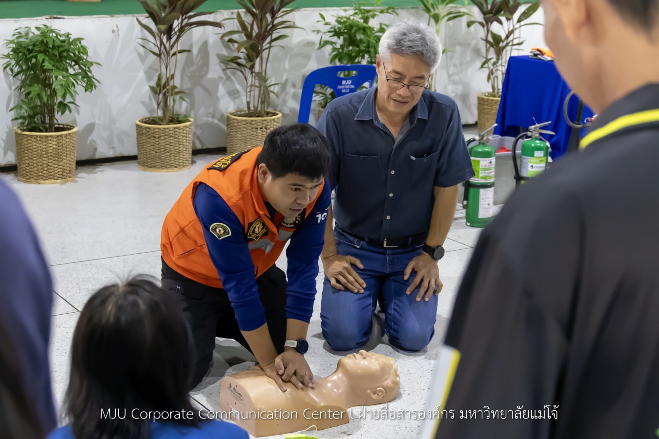 สนม.ม.แม่โจ้ ซ้อมแผนอพยพดับเพลิง แผ่นดินไหว และภัยพิบัติ พร้อมรองรับสถานการณ์ฉุกเฉิน
