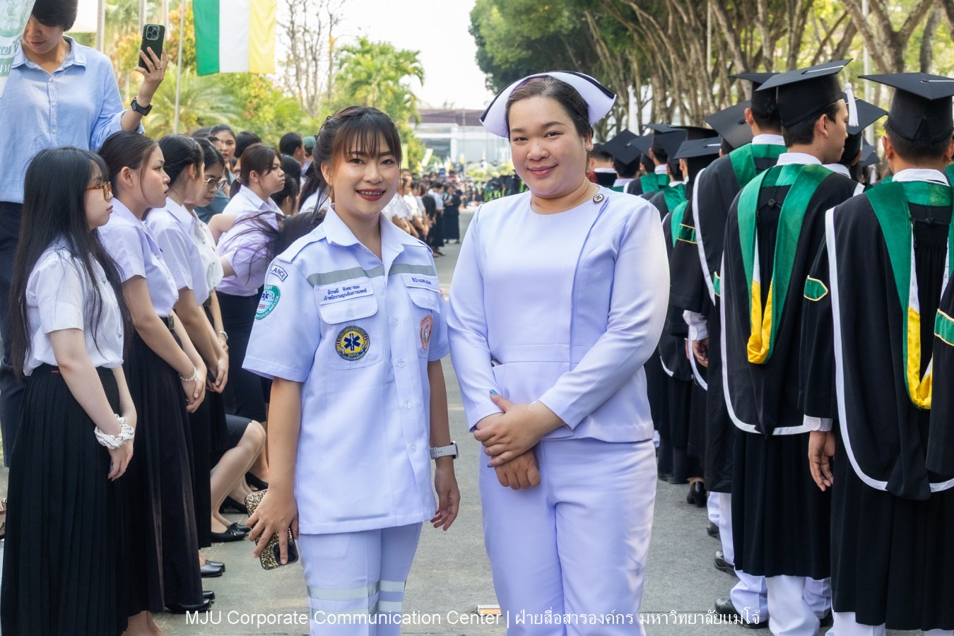บรรยากาศ พิธีพระราชทานปริญญาบัตร มหาวิทยาลัยแม่โจ้ ประจำปีการศึกษา2567-2568 ครั้งที่ 48  ในวันที่ 19 กุมภาพันธ์ พ.ศ.2569 ณ ศูนย์กีฬาเฉลิมพระเกียรติ มหาวิทยาลัยแม่โจ้