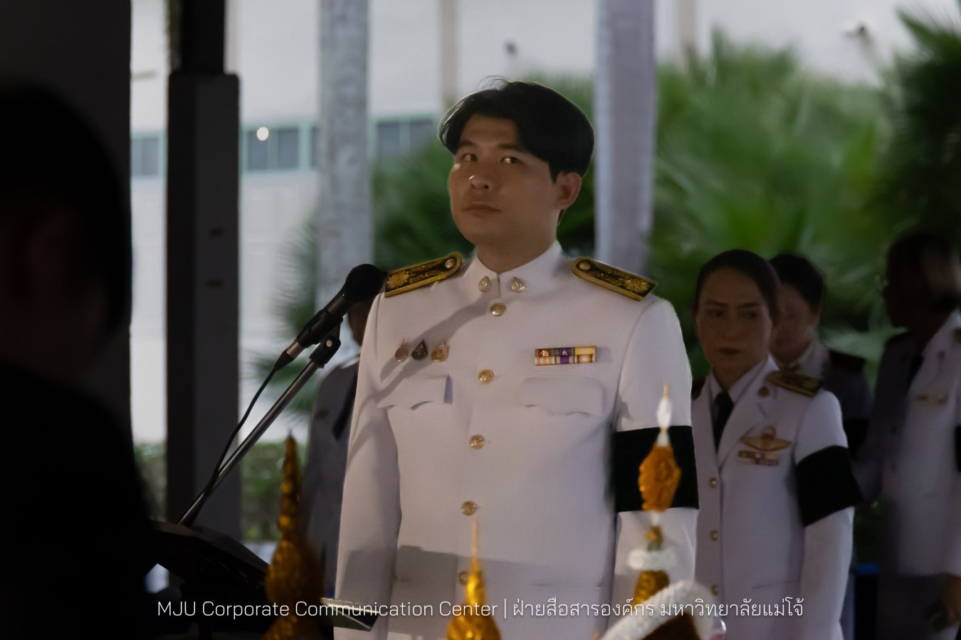 เนื่องในโอกาสวันเฉลิมพระชนมพรรษาพระบาทสมเด็จพระเจ้าอยู่หัว มหาวิทยาลัยแม่โจ้ จัดพิธีถวายพระพรชัยมงคล
