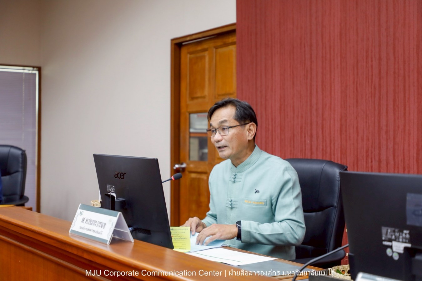 ม.แม่โจ้ ประชุมคณะกรรมการวัดธาราทิพย์ชัยประดิษฐ์ ในพระอุปภัมภ์ฯ ครั้งที่ 1/2569 เตรียมจัดพิธีถวายผ้าพระกฐินฯ