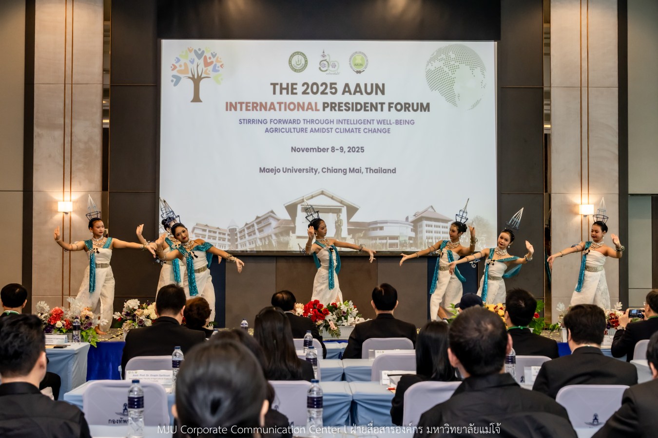 ว.นานาชาติ ม.แม่โจ้ สัมมนาวิชาการระนานาชาติ THE 2025 AAUN INTERNATIONAL PRESIDENT FORUM STIRRING FORWARD THROUGH INTELLIGENT WELL-BEING AGRICULTURE AMIDST CLIMATE CHANGE
