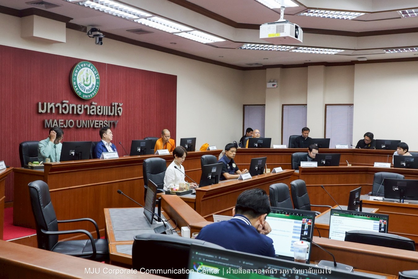 ม.แม่โจ้ ประชุมคณะกรรมการวัดธาราทิพย์ชัยประดิษฐ์ ในพระอุปภัมภ์ฯ ครั้งที่ 1/2569 เตรียมจัดพิธีถวายผ้าพระกฐินฯ