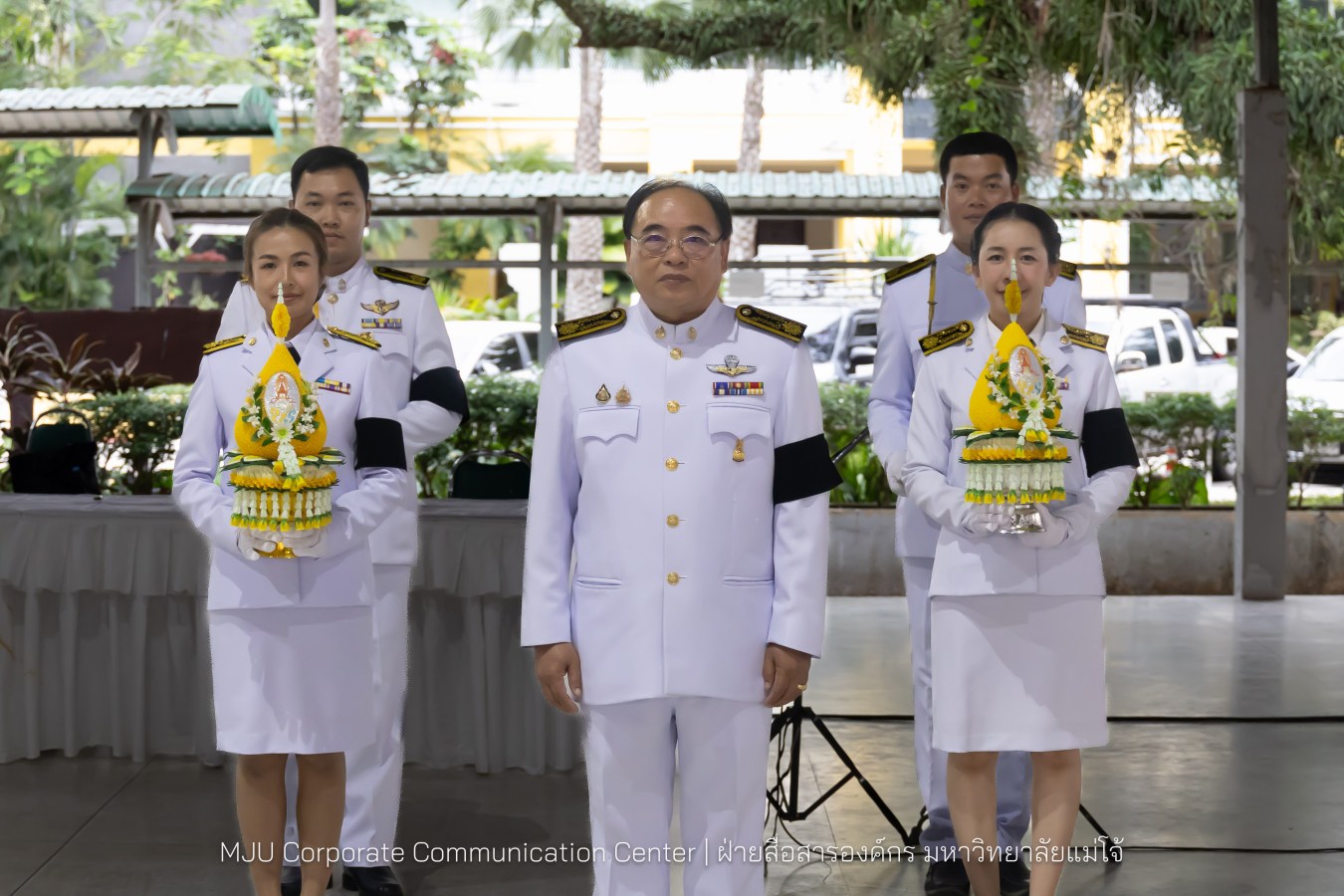 เนื่องในโอกาสวันเฉลิมพระชนมพรรษาพระบาทสมเด็จพระเจ้าอยู่หัว มหาวิทยาลัยแม่โจ้ จัดพิธีถวายพระพรชัยมงคล