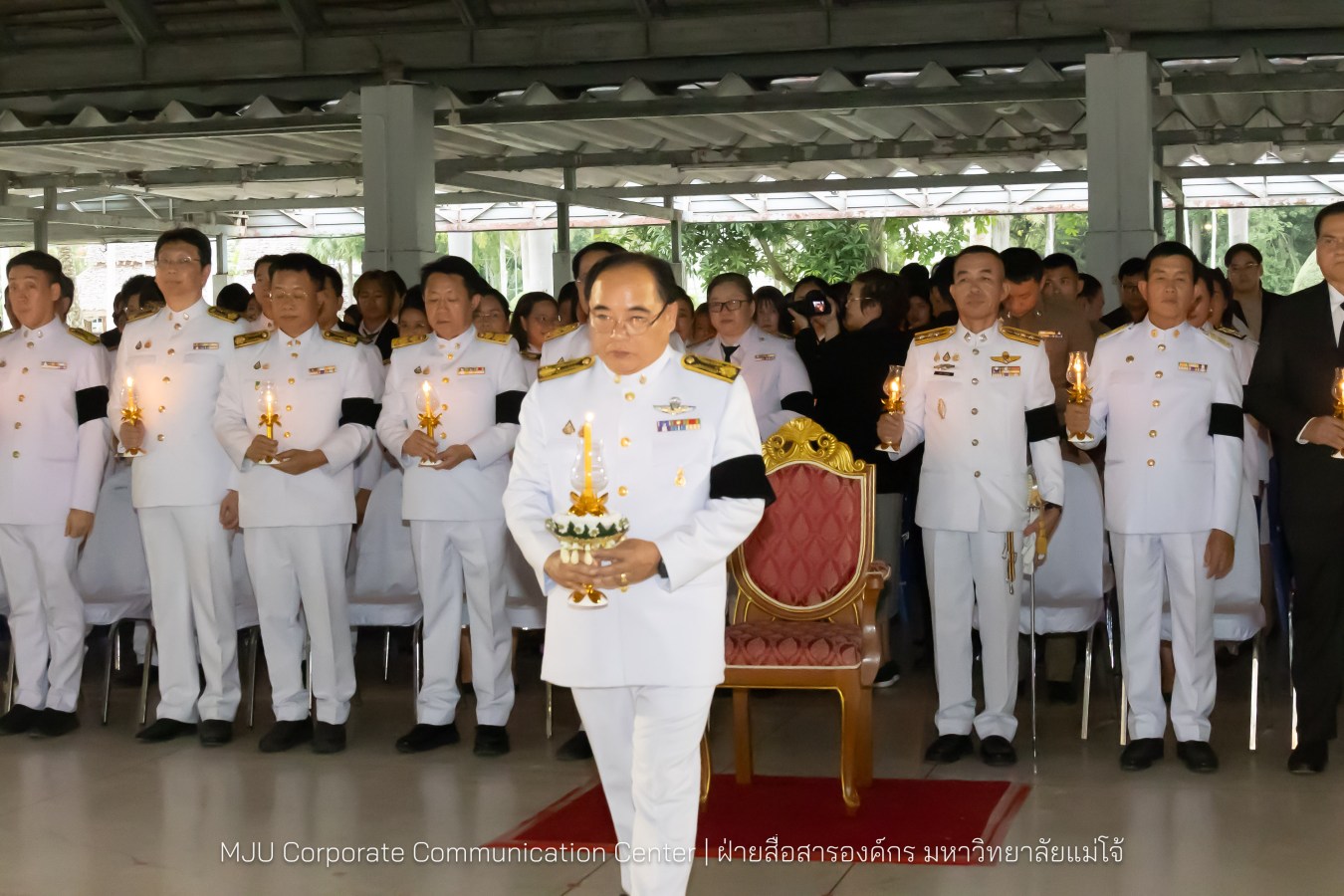 เนื่องในโอกาสวันเฉลิมพระชนมพรรษาพระบาทสมเด็จพระเจ้าอยู่หัว มหาวิทยาลัยแม่โจ้ จัดพิธีถวายพระพรชัยมงคล