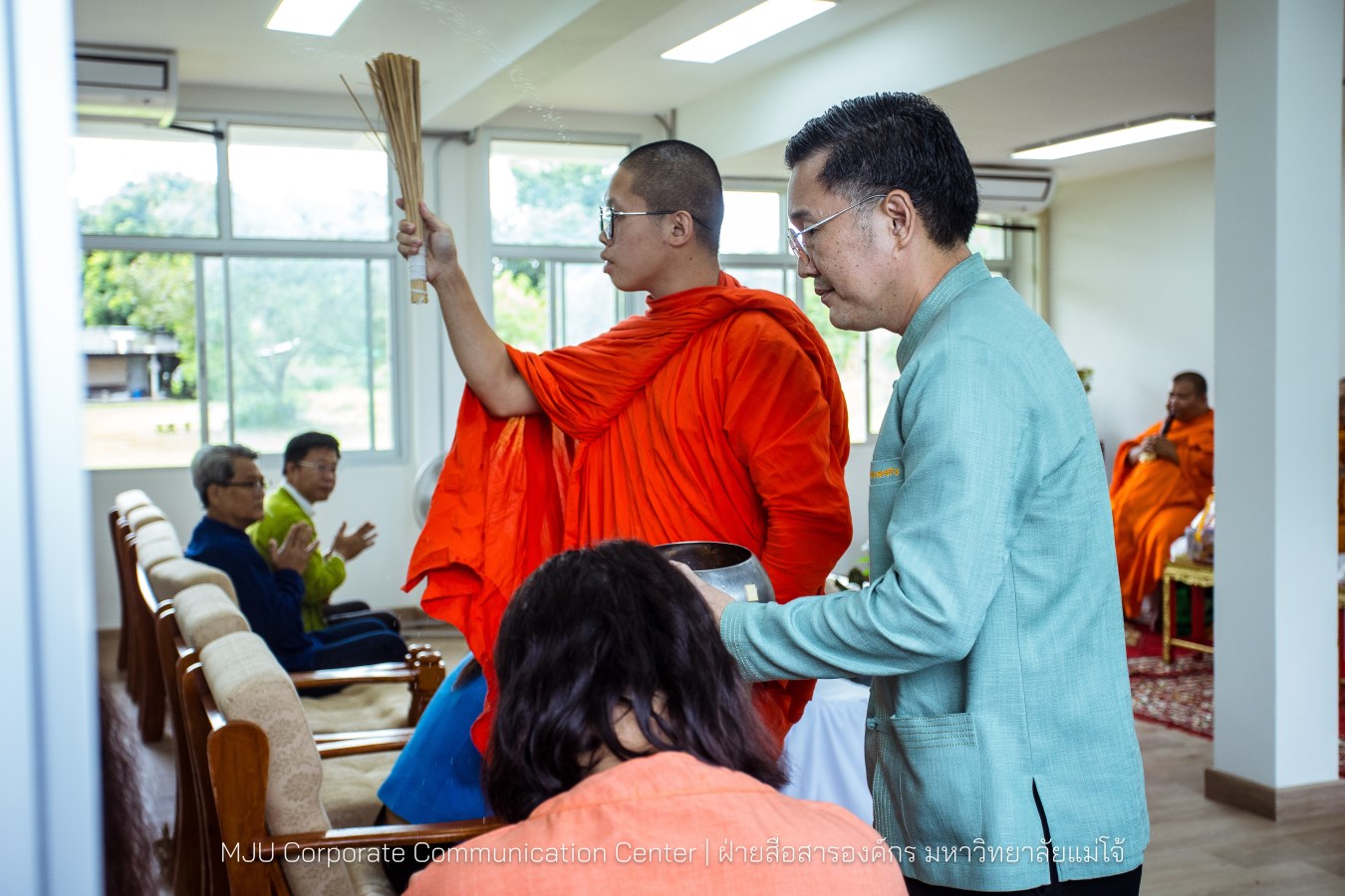 ม.แม่โจ้ ทำบุญอาคารเรียนรวมและปฏิบัติการคณะสัตวแพทยศาสตร์