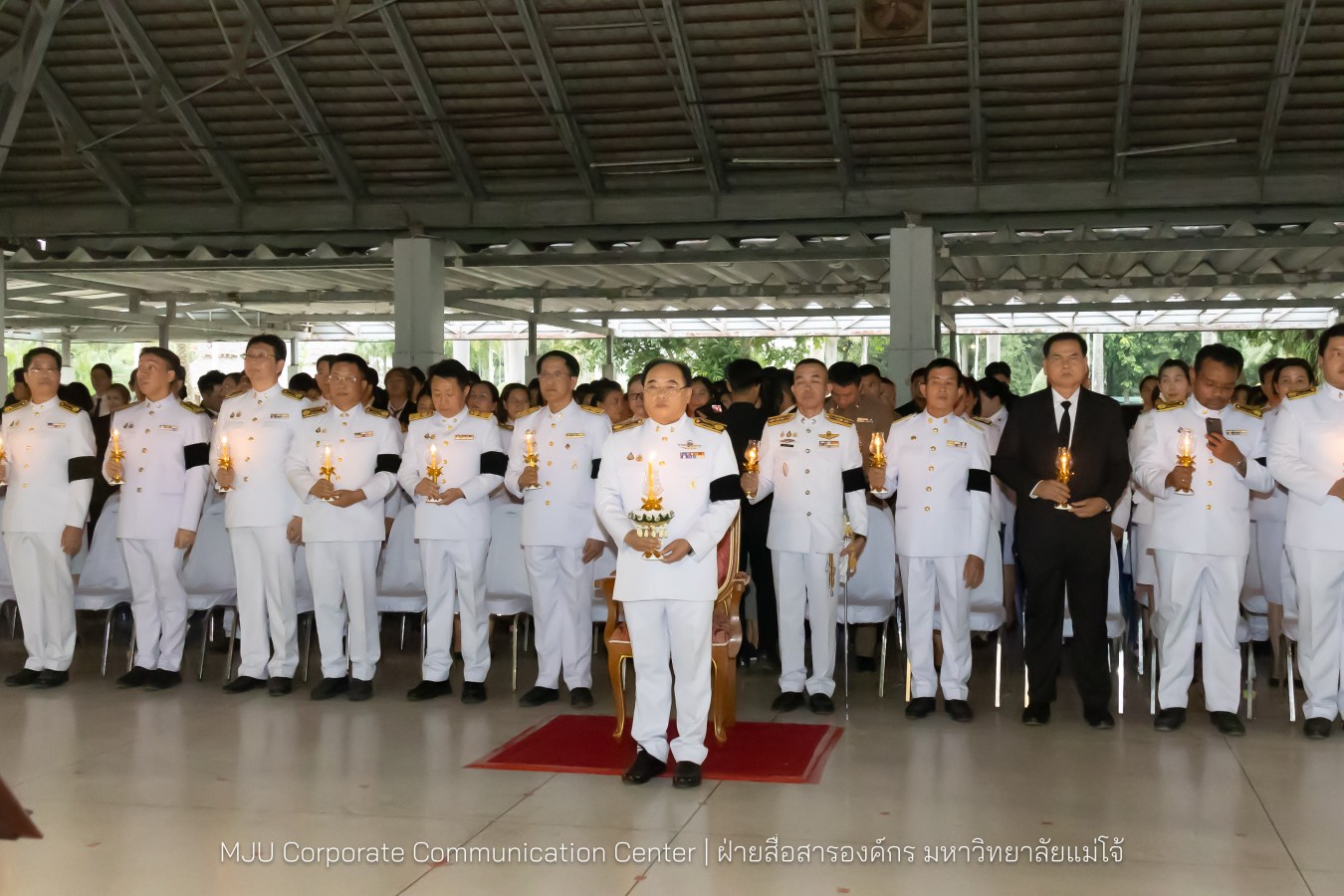 เนื่องในโอกาสวันเฉลิมพระชนมพรรษาพระบาทสมเด็จพระเจ้าอยู่หัว มหาวิทยาลัยแม่โจ้ จัดพิธีถวายพระพรชัยมงคล