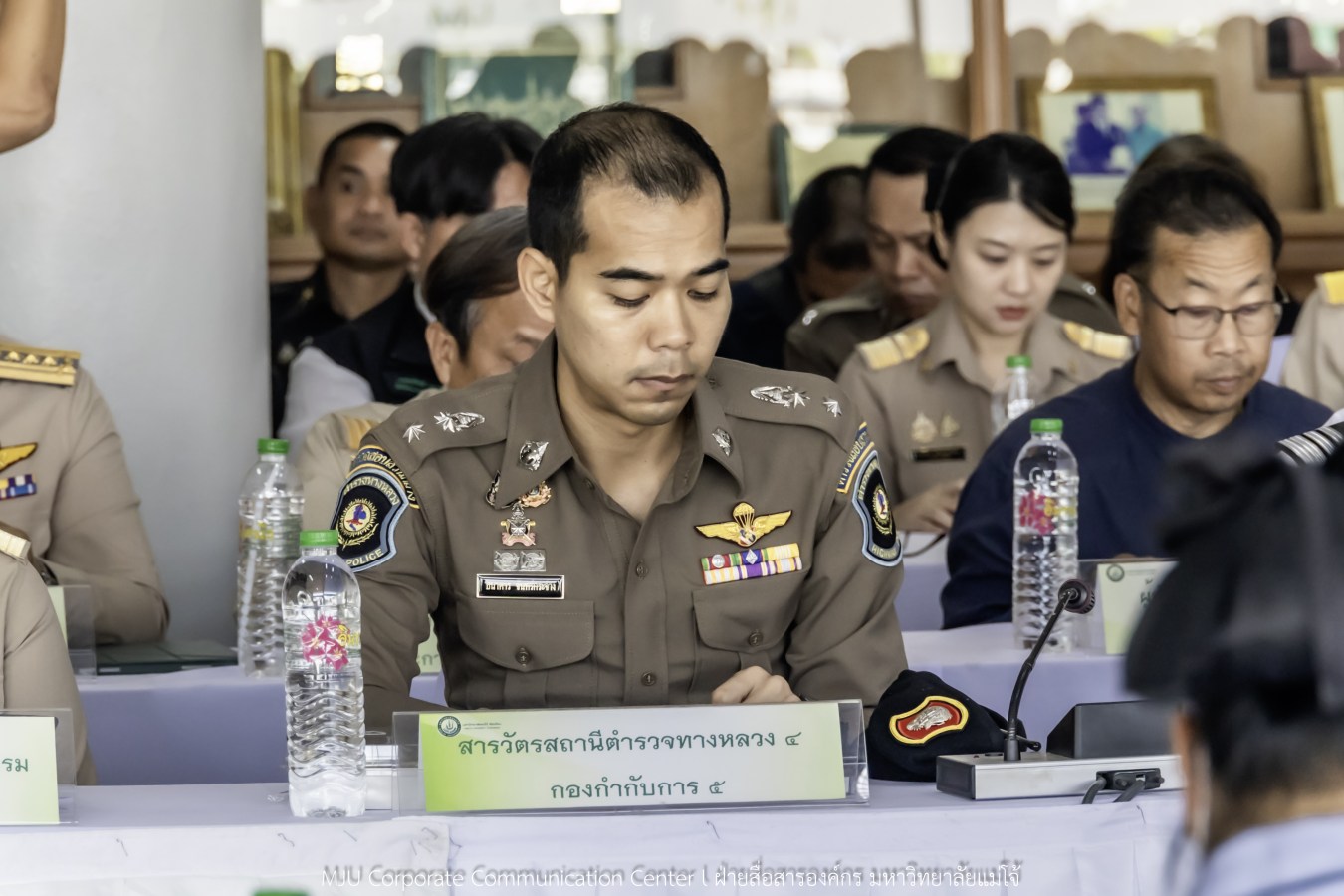 กองพระราชพิธี สำนักงานฝ่ายเสนาธิการในพระองค์ สำนักพระราชวัง จังหวัดเชียงใหม่ และมหาวิทยาลัยแม่โจ้ ประชุมเตรียมความพร้อมการรับเสด็จในพิธีพระราชทานปริญญาบัตรมหาวิทยาลัยแม่โจ้ ประจำปีการศึกษา 2567-2568 (ครั้งที่ 48)