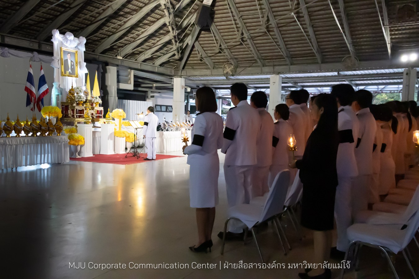 เนื่องในโอกาสวันเฉลิมพระชนมพรรษาพระบาทสมเด็จพระเจ้าอยู่หัว มหาวิทยาลัยแม่โจ้ จัดพิธีถวายพระพรชัยมงคล